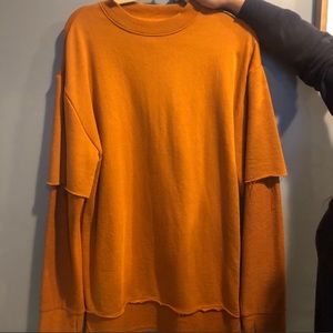 Forever 21 Rust Orange Men Shirt